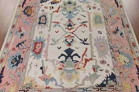 pink fl oushak oriental large rug