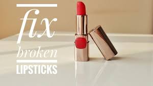 how to fix broken lipstick bullet at