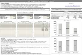 Loan Comparison And Emi Payment Calculator Excel Template Indzara