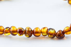 100 Certified Balticamber Children Necklace Pop Clasp Polished Cognac