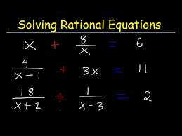 Solving Rational Equations With