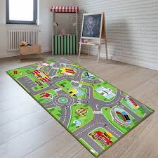 kids rug play mat for toy cars 31x59