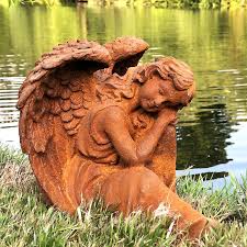 Decorative Sleeping Angel Garden Statue