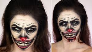 creepy clown face paint halloween
