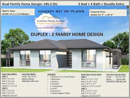 Duplex House Plans 5 Bedroom Home