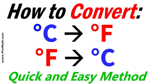 convert from fahrenheit to celsius