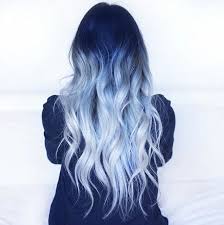 Due to the subjective nature of color judgment and other factors (such as the lighting on. Navy And White Blue Ombre Hair Hair Color Blue Light Blue Hair