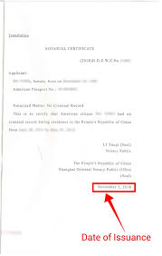 validity of china police certificates