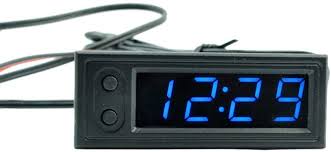 car temperature clock car clock 12v
