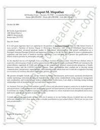 Assistant Principals Cover Letter Example Cover Letter