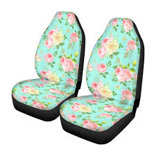 Teal Fl Universal Car Seat Cover