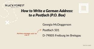 how to address a letter in germany