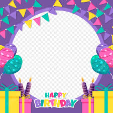 colorful birthday frame twibbon