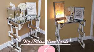 It was wobbly so i had to use nails to secure (even though i didn't want to) the first thing i always do is clean and sanitize using a lysol wipe (not pictured) i didn't like the gold trim. Diy Dollar Tree Table Diy Large End Table Mirror Furniture Diy Room Decor Display Table Youtube