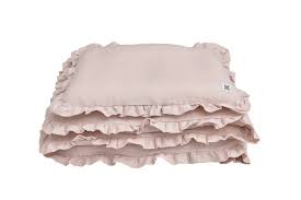 Dusty Pink Linen Bedding With Filling