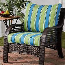 Greendale Home Fashions Outdoor Deep Seat Cushion Set Cayman Stripe