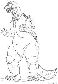 Godzilla is a huge ancient creature the hero of comics films and toys. Godzilla Coloring Pages Learny Kids