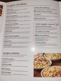 menu at olive garden italian restaurant