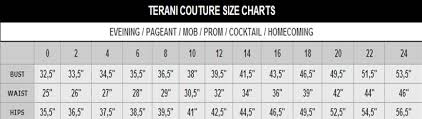 22 True Terani Couture Size Chart