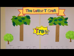 the letter t craft tree craft earth