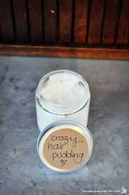 how to make hair pudding for dry hair