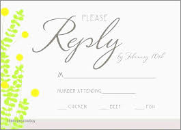 Wedding Response Cards Templates Beautiful Rsvp Slip Template