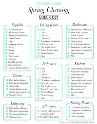 House Cleaning Checklist Template Spring Cleaning Checklist
