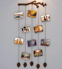 Clips In Brown Wooden Wall Hangings