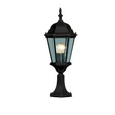 thames pillar outdoor lantern black
