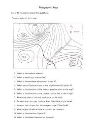 Reading topographic maps part i. Topographic Map Reading Worksheet Answers Map Reading Cute766