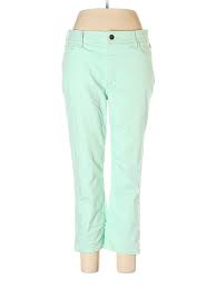 Details About St Johns Bay Women Green Jeans 14 Tall