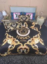 Versace Designer Bed Set Rose Pink