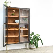 modern display cabinet with gl doors