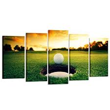 Golf Course Scenery Canvas Wall Art