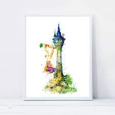 Tangled Tower Art Print Princess