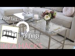 Upgrade an ikea side table with wood dowels. Diy Ikea Hack Vittsjo Coffee Table Makeover Youtube