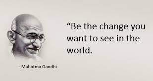 Mahatma gandhi quote be the change you wish to see in the world inspirational art pendant in bronze or silver with link chain included $13.00 loading in stock. Quotes About Change Mahatma Gandhi 53 Quotes
