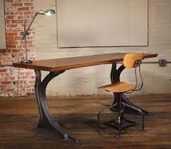 Earthy and pleasantly functional, our rustic desk with a bench will bring a rugged feel and woodsy appeal to any room in your home. Industrial Live Edge English Elm Desk At 1stdibs