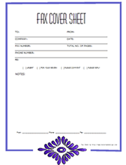 Pdf Download Free Printable Fax Cover Sheets