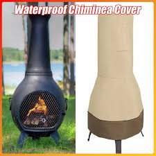 It's easy to enjoy the enchantment of a backyard fire with lowe's wide variety of fire. 25 X65 Patio Chiminea Cover Waterproof Protective Chimney Fire Pit Heater Cover Weatherproof For Veranda Outdoor Garden Stove All Purpose Covers Aliexpress