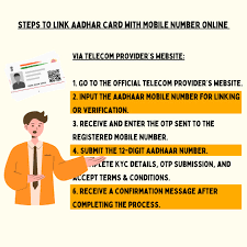 mobile number with aadhar card