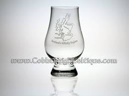 Whiskey Regions Engraved Glass