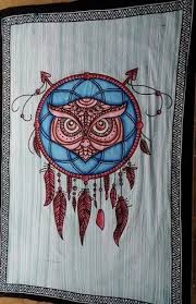 Malwa Textile New Multi Color Owl Wall
