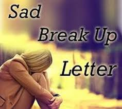 sad break up letter free letters