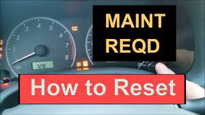 How to Reset Oil Maintenance Required Light in 2008 2012 Toyota Corolla -  YouTube