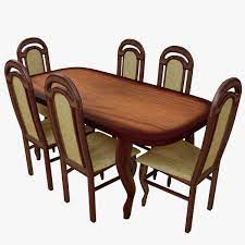 dining table chairs 3d model 59