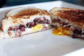 corned beef hash breakfast sandwich