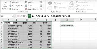 How To Use Python In Excel Built In