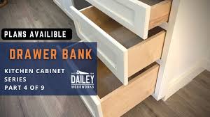 standard base cabinet and drawer bank
