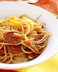 spaghetti with chorizo recipe easy